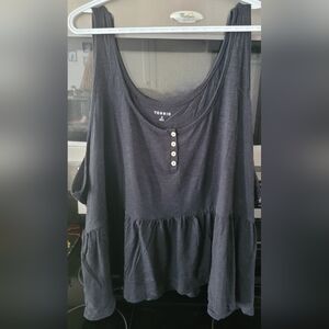 Torrid Black Sleeveless Tank Top